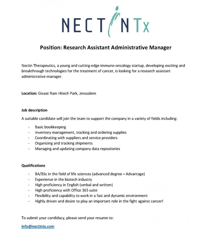 NectinTx job offer jpg